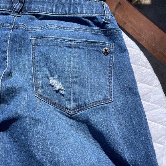 Democracy Ab Solutions Jeans Stretch Denim Straight Leg Size 8 - Picture 9 of 16